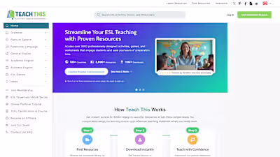 ESL Library Web Design _ Teach-This