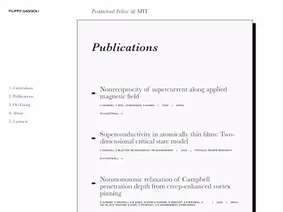 Postodoctoral Fellow @MIT 's Portfolio