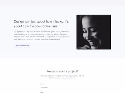 Building digital experiences that feel smooth, modern, and h...
