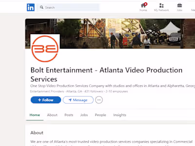 LinkedIn Lead Generation for Bolt Entertainment