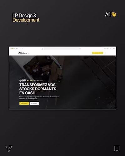 Stockmort B2B Landing Page Development