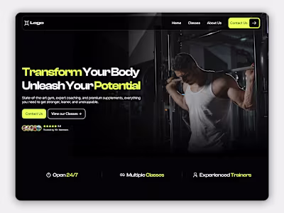 Gymniac - Gym Website