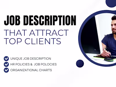 I will write a unique job description for your company