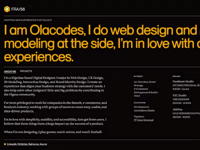Olaniyi Olacodes - Digital Designer