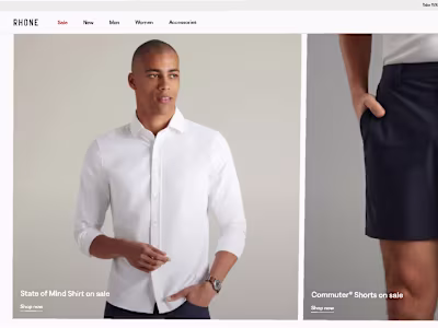 Nuxt.js Frontend Development for Rhone’s E-commerce Platform
