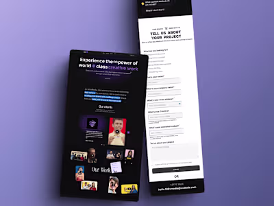 Video Production Agency website 
