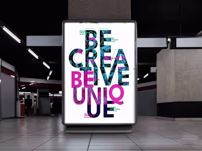 Poster/ City Lights - Be Creative