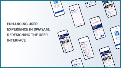 SWAYAM E LEARNING APP REDESIGN