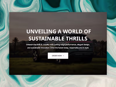 Range Rover Concept Website Design