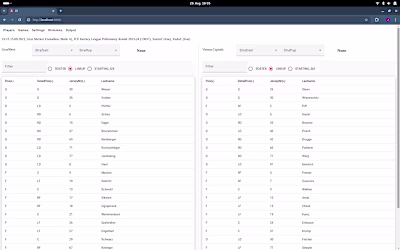 Sports Statistics Application for Live Video Productions