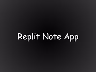 Replit Note App 