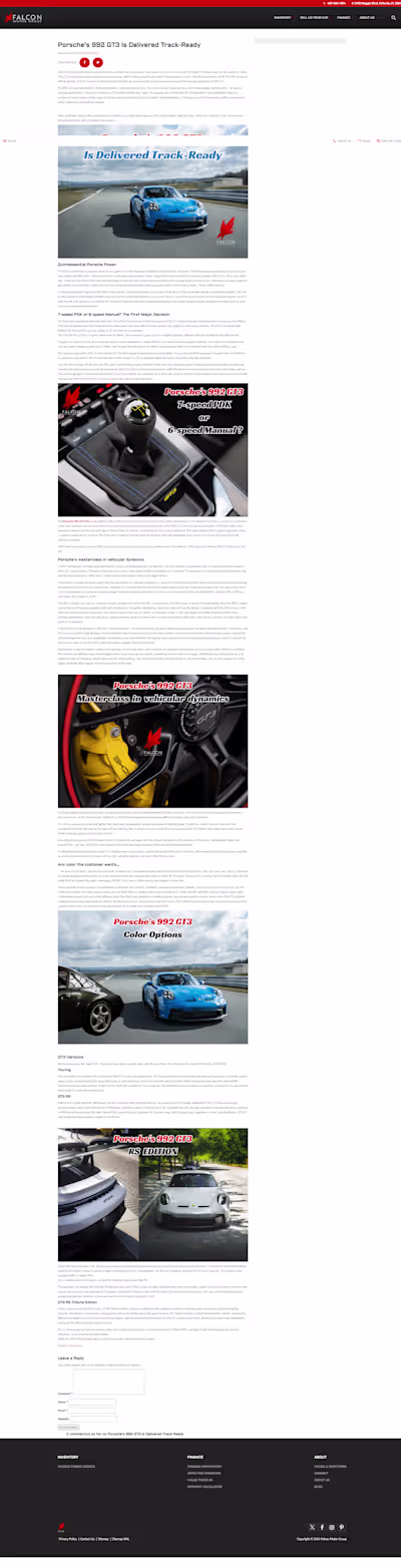 Blog Writer for Automotive Content