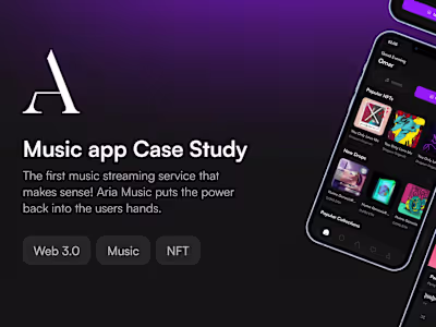 Aria Music App Design