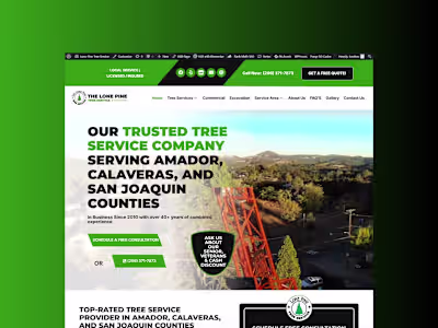 Local Service Website Design with Elementor