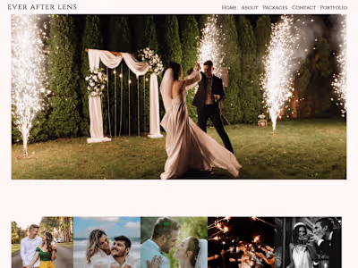 Website Design for Wedding Photographer