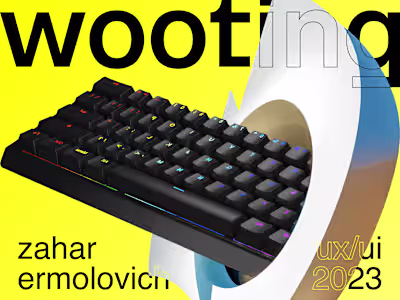 Wooting website redesign