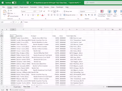 Data Formatting and Cleaning Project