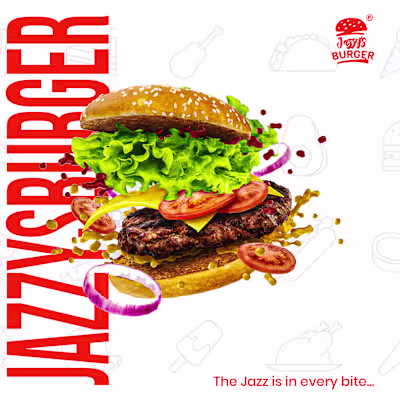 Burger Social Media Post Design