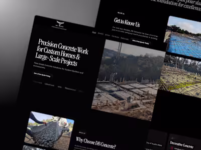 DB Concrete Website Redesign
