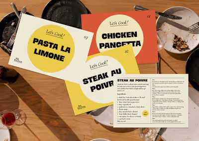 Visual Identity for Cooking Masterclass