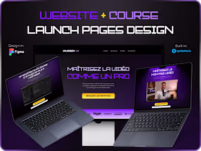 Website + Course Launch Paged Design