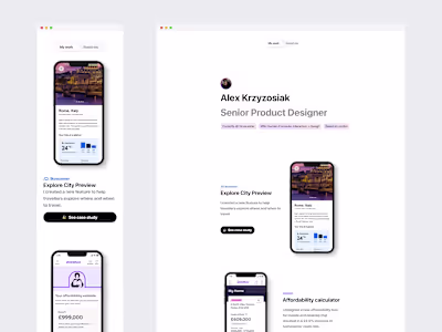 Portfolio Development in Framer