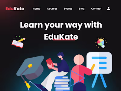 EduKate - Website Design Creation in Figma