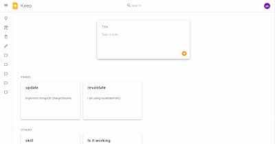 Google Keep clone