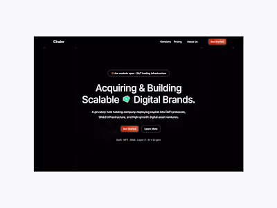 chainr hero done at velora[.]studio
