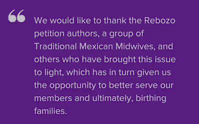 Doula trained through DONA