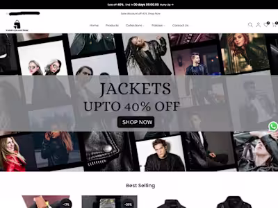 Yasir Sophisticated Wear - Shopify Design & Development