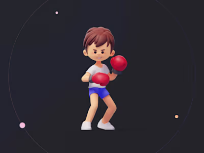 3D Boxing Character Animation