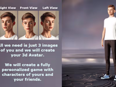 Personalized 3D Avatar for games