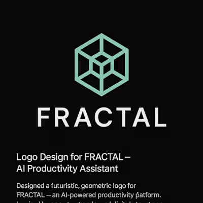 Logo Design for FRACTAL – AI Productivity Assistant