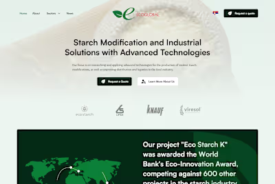 Elevating Ecoglobal BTD's Digital Presence with Webflow