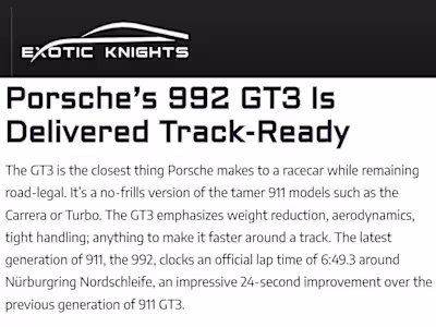 Blog Writer for Automotive Content