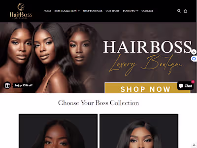 HAIR EXTENSION SHOPIFY STORE 