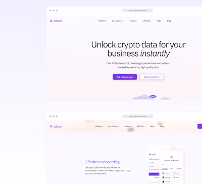Calico Framer Website Migration and Team Enablement