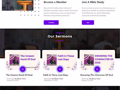 Church Wordpress Website