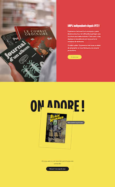 Responsive web development for "Librairie Expérience"