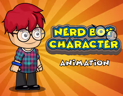 Nerd Boy Game Character Animation 