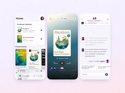 Audiobook Concept App Design