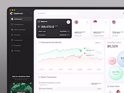 Cashmax - Finance Dashboard
