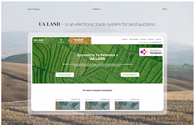 Electronic trade system for land auctions