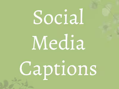 Creative Social Media Captions