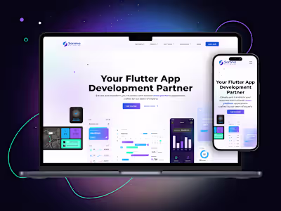 Webflow Development for a Top Flutter Development Company