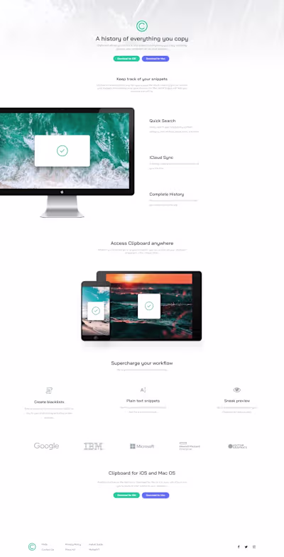 Landing Page Website