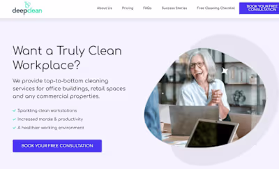 Deep Clean Website Case Study