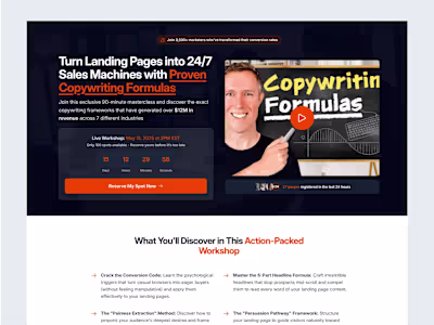 Lead Generation Landing Page for Webinar