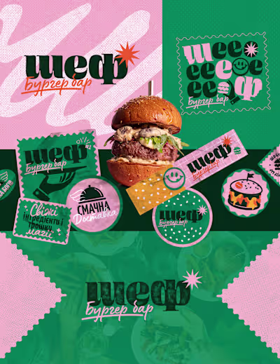 Chef Burger bar :: Behance